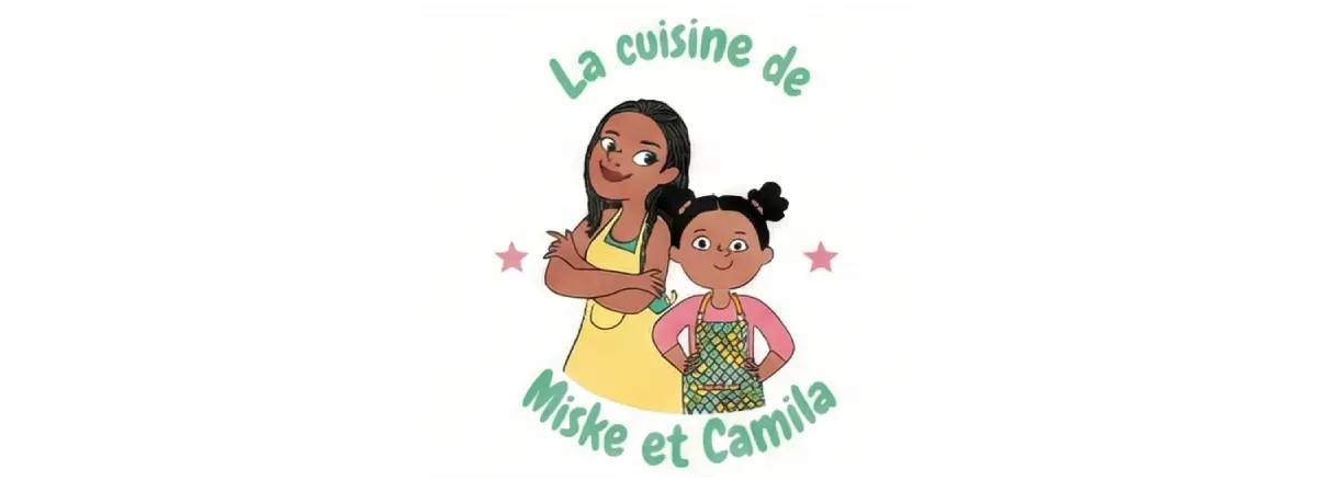 Illustration de deux filles en cuisine